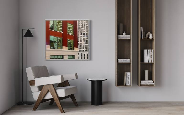 Original Impressionism Architecture Painting by Greg Morrissey
