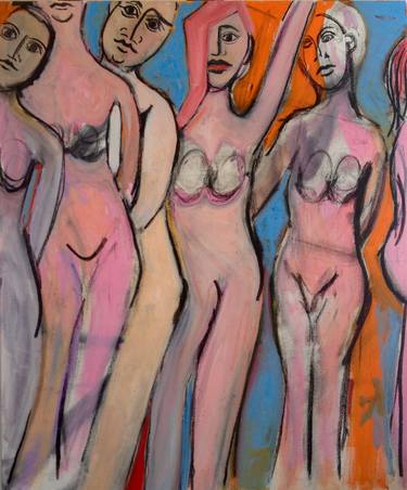 Print of Abstract Women Paintings by greg morrissey