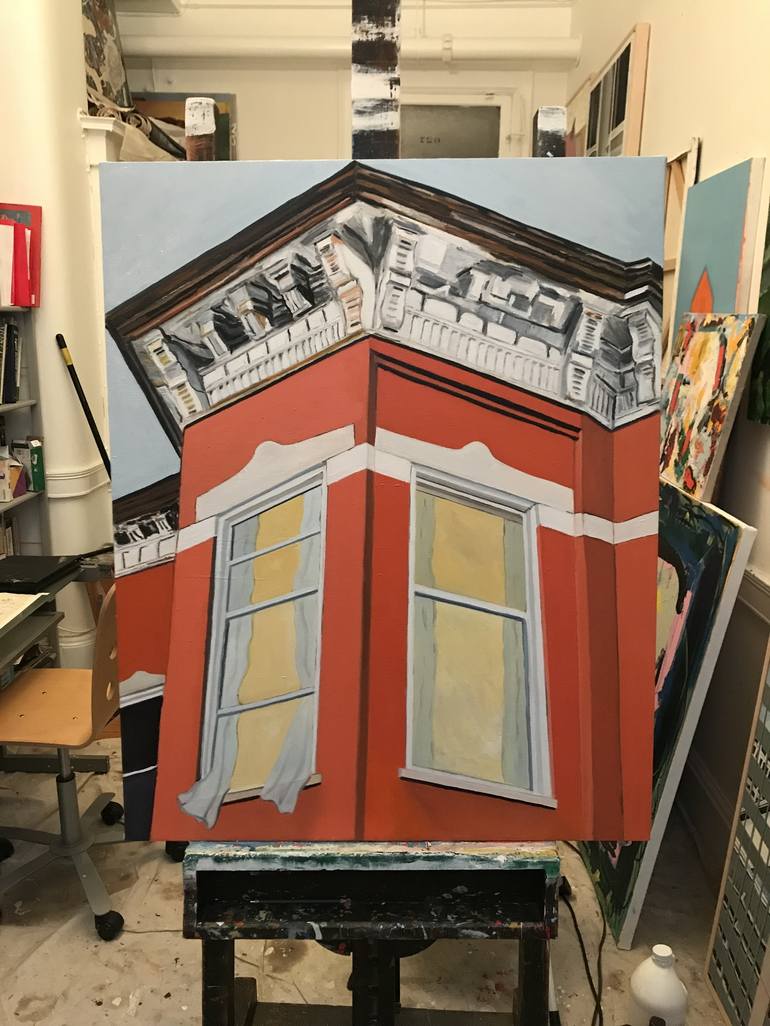 Original Architecture Painting by greg morrissey