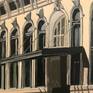 Sunset at the corner of Michigan Avenue and Balbo in Chicago, Home to the historic Blackstone Hotel. I like the juxtaposition of modern and classic architecture. Structurally the painting is cut in half with the left side being in the background and the right side in the foreground.
