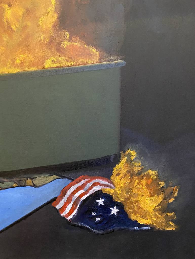 Original Political Painting by greg morrissey
