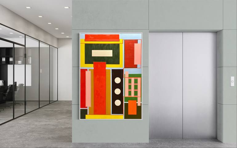 Original Fine Art Abstract Painting by Greg Morrissey