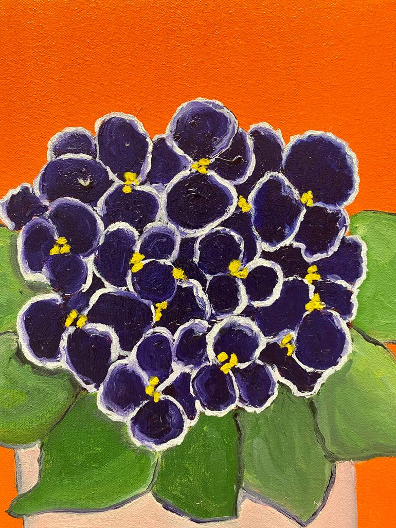 Original Modernism Floral Painting by Greg Morrissey