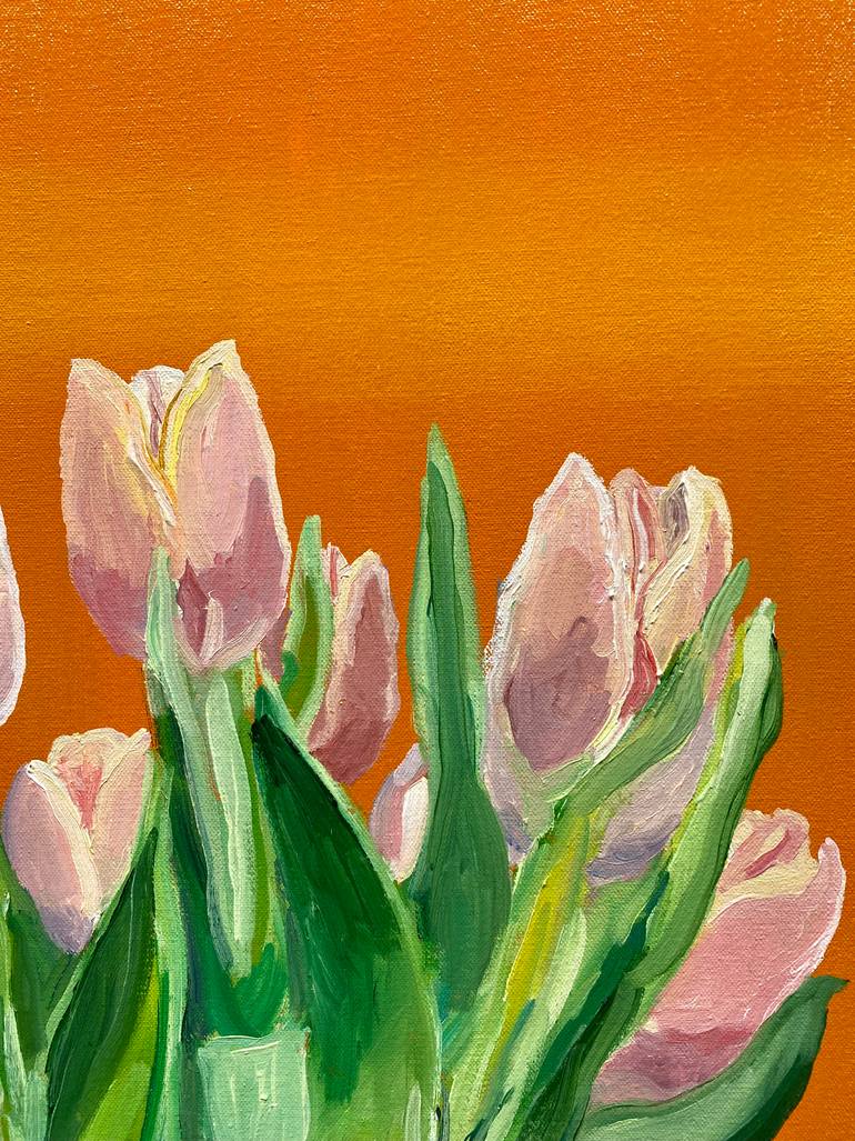 Original Modernism Floral Painting by Greg Morrissey