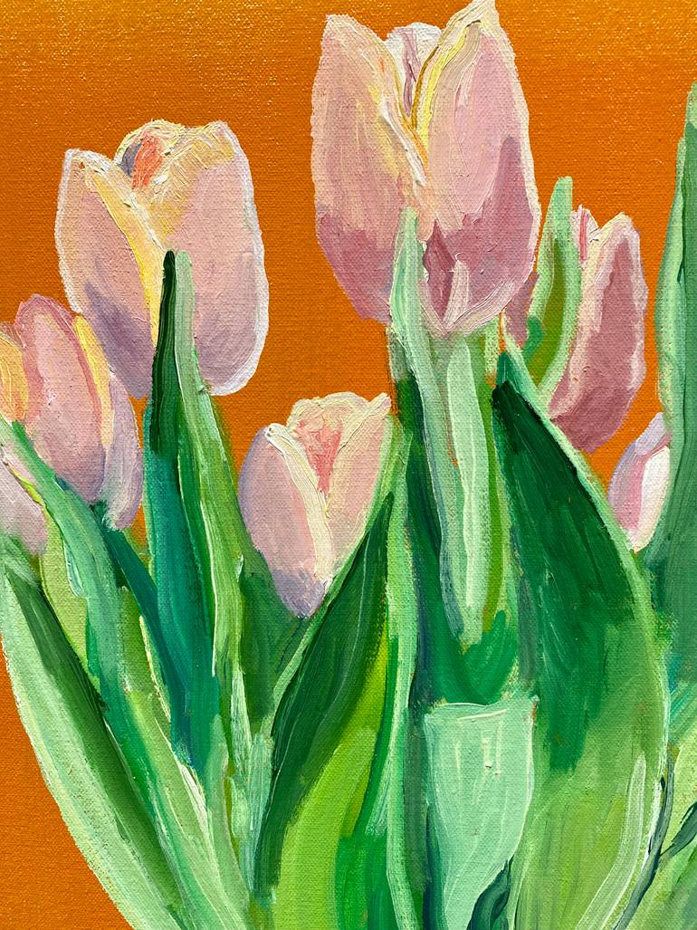 Original Modernism Floral Painting by Greg Morrissey