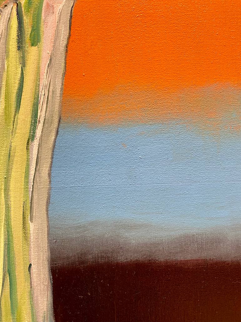 Original Modernism Floral Painting by Greg Morrissey
