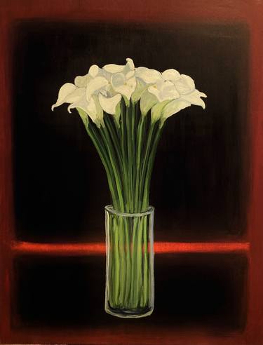 Print of Fine Art Floral Paintings by greg morrissey