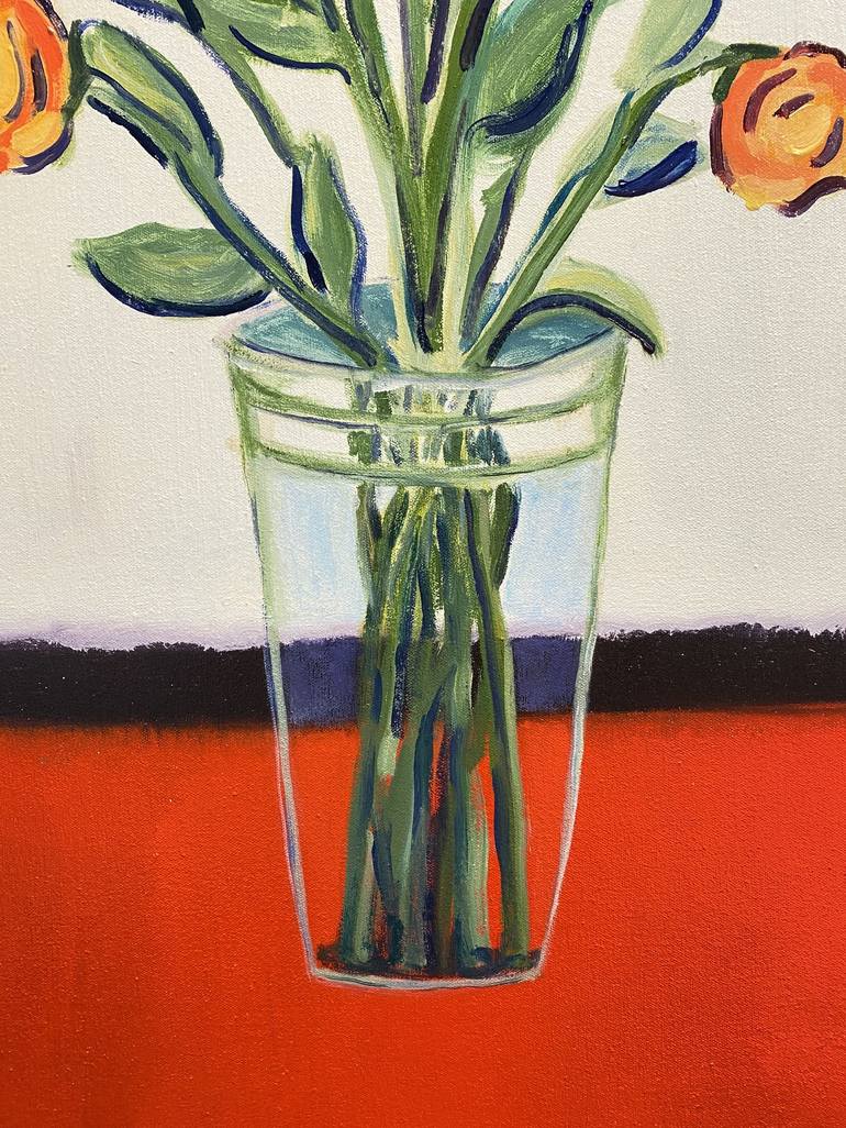 Original Floral Painting by greg morrissey