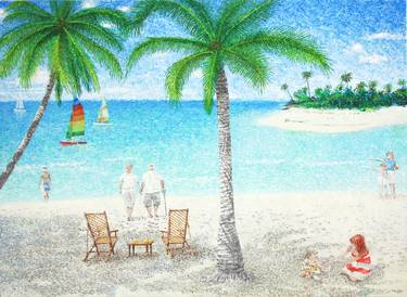 Original Impressionism Beach Paintings by Kevin Schrader