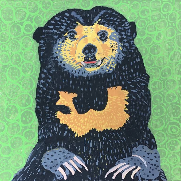 sun bear painting