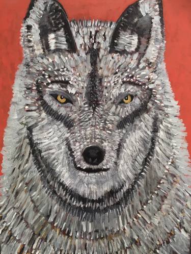 Original Expressionism Animal Paintings by Patrice Tullai