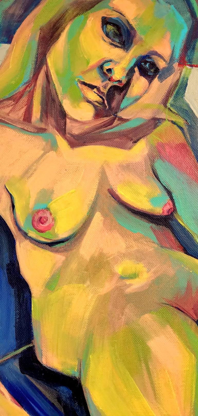 Original Nude Painting by Anahita Amouzegar