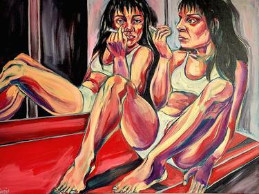 Original Figurative Women Paintings by Anahita Amouzegar