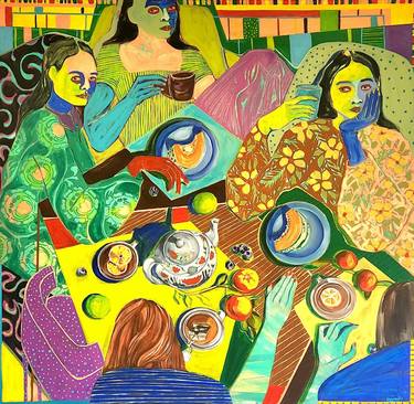 Original Abstract Women Paintings by Anahita Amouzegar