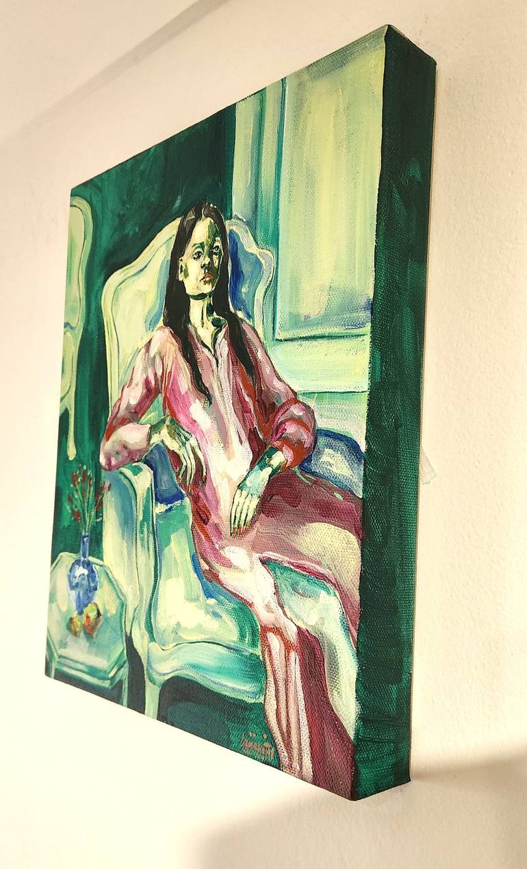 Original Figurative Women Painting by Anahita Amouzegar