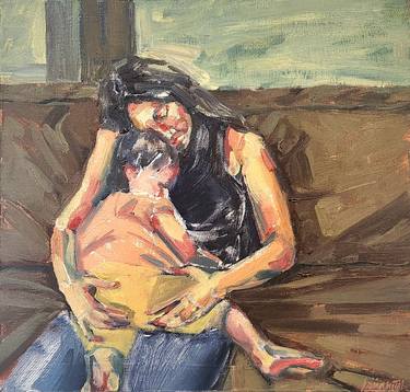 Original Figurative Children Paintings by Anahita Amouzegar