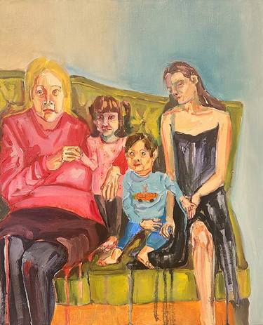 Original Abstract Family Paintings by Anahita Amouzegar
