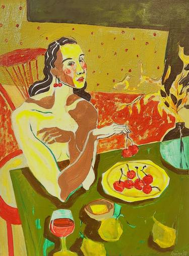 Original Abstract Women Paintings by Anahita Amouzegar