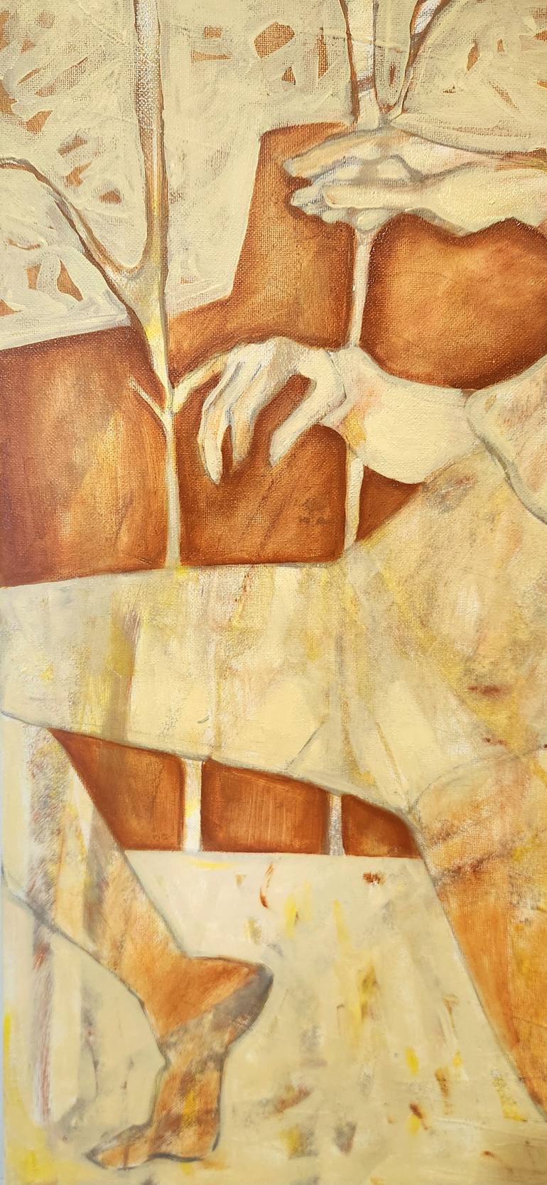 Original Abstract People Painting by Anahita Amouzegar