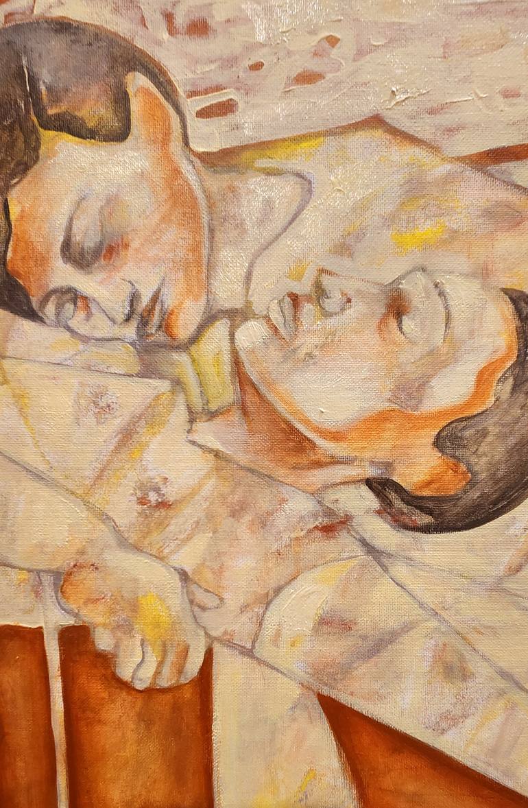 Original Abstract People Painting by Anahita Amouzegar