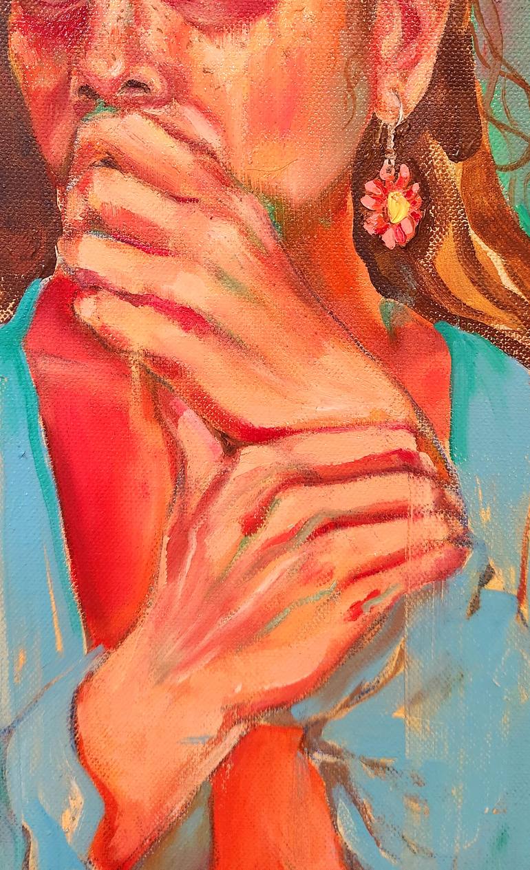 Original Abstract Women Painting by Anahita Amouzegar