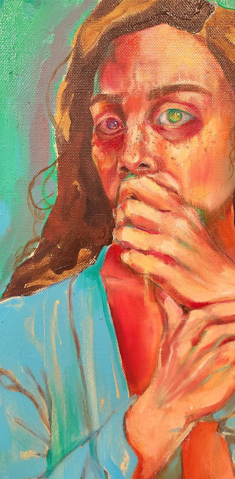 Original Abstract Women Painting by Anahita Amouzegar