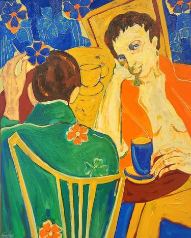 Original Figurative Women Paintings by Anahita Amouzegar