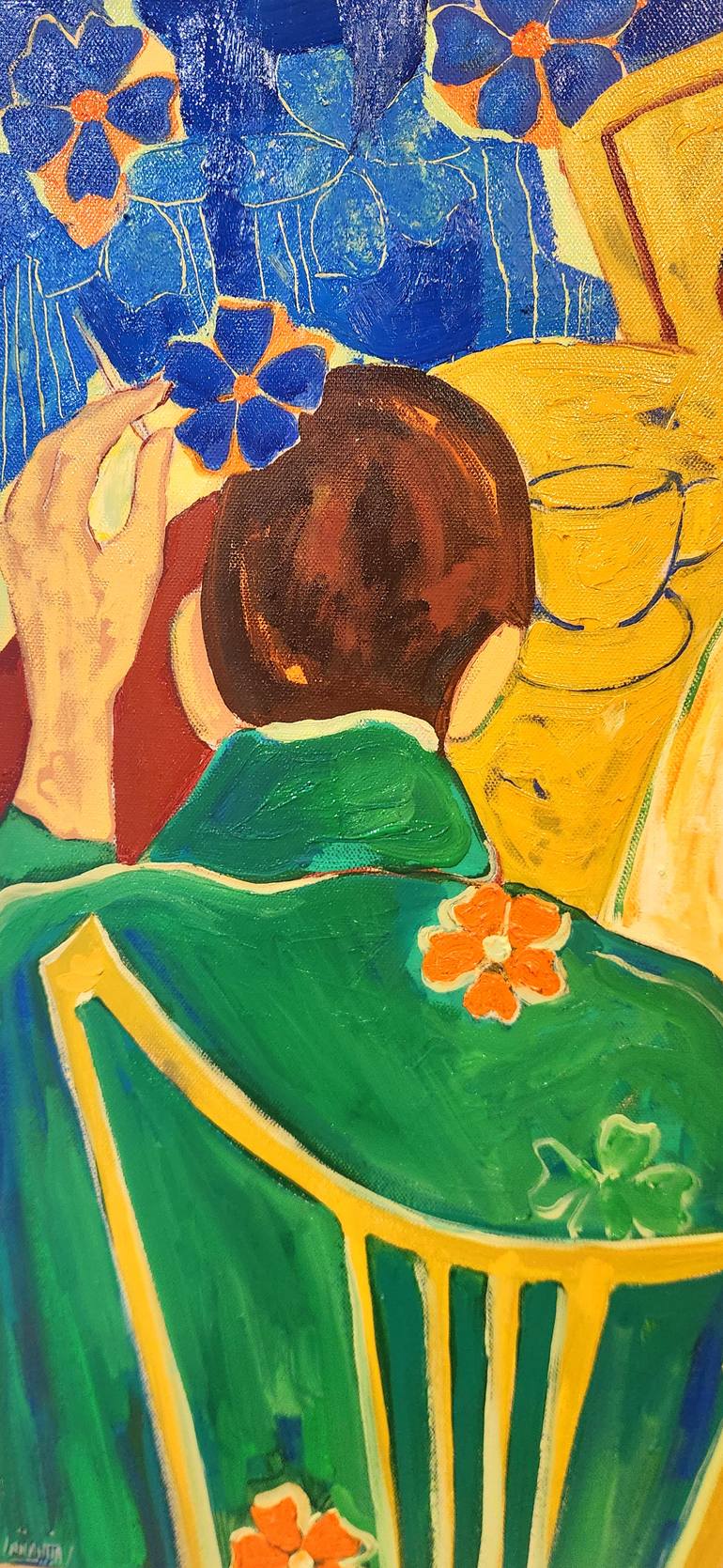 Original Figurative Women Painting by Anahita Amouzegar