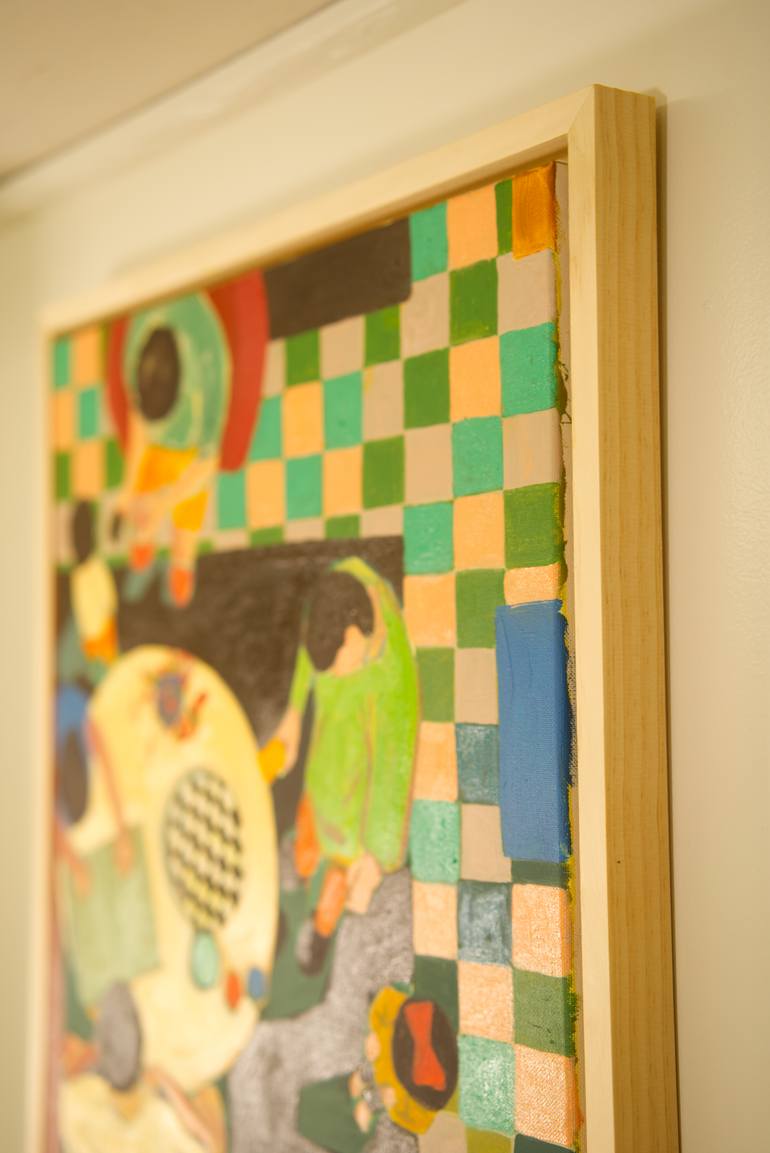 Original Abstract People Painting by Anahita Amouzegar