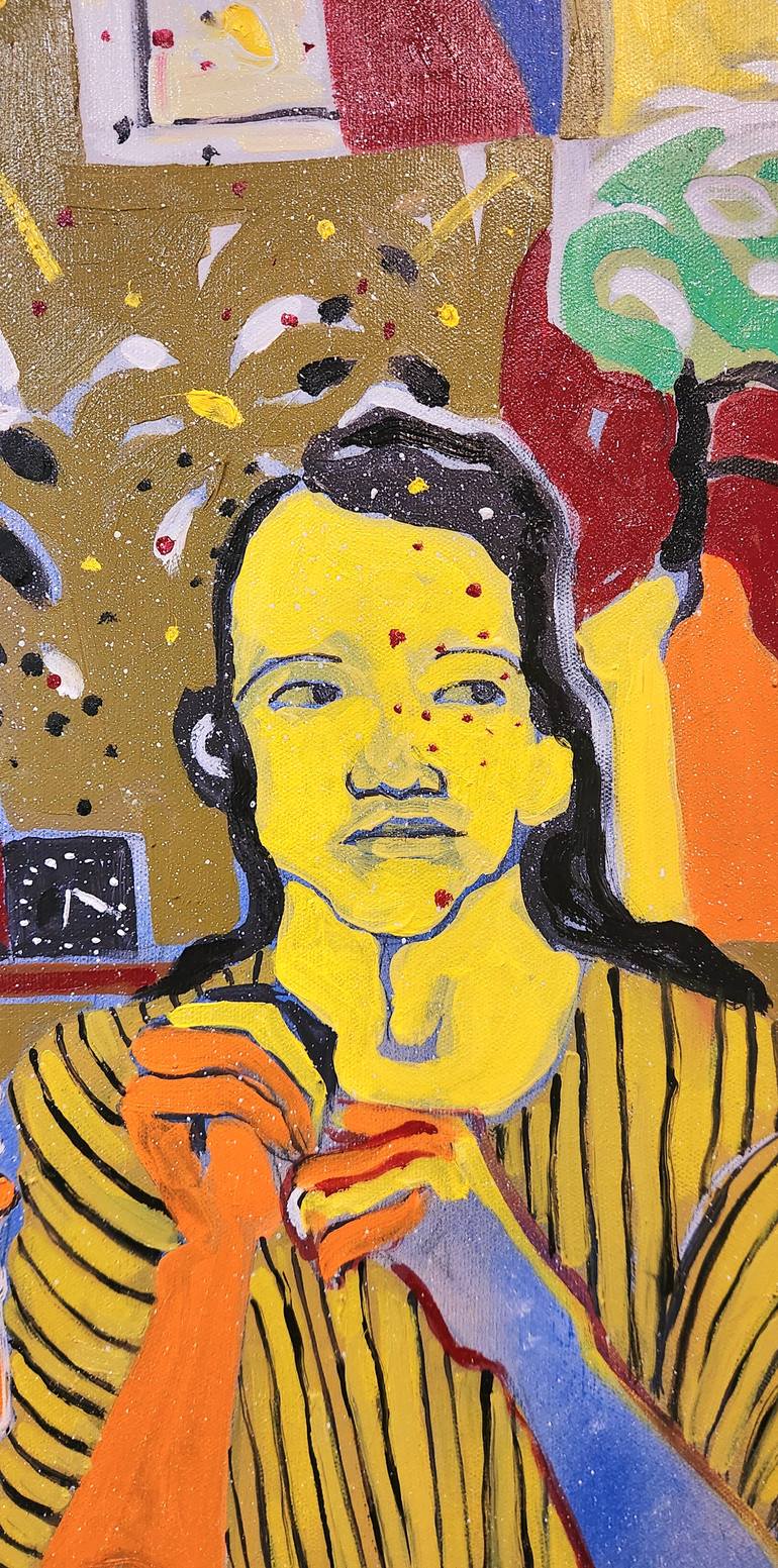 Original Abstract Women Painting by Anahita Amouzegar