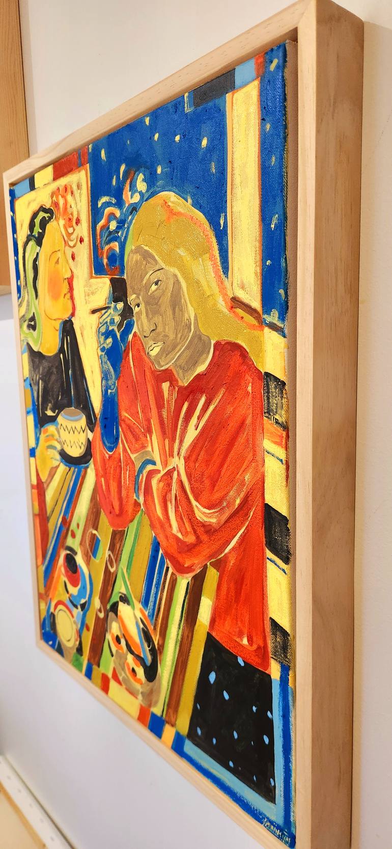 Original Abstract Women Painting by Anahita Amouzegar