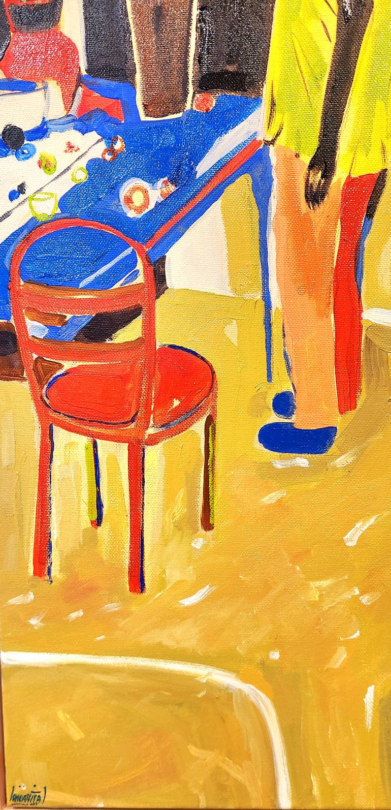 Original Abstract Women Painting by Anahita Amouzegar