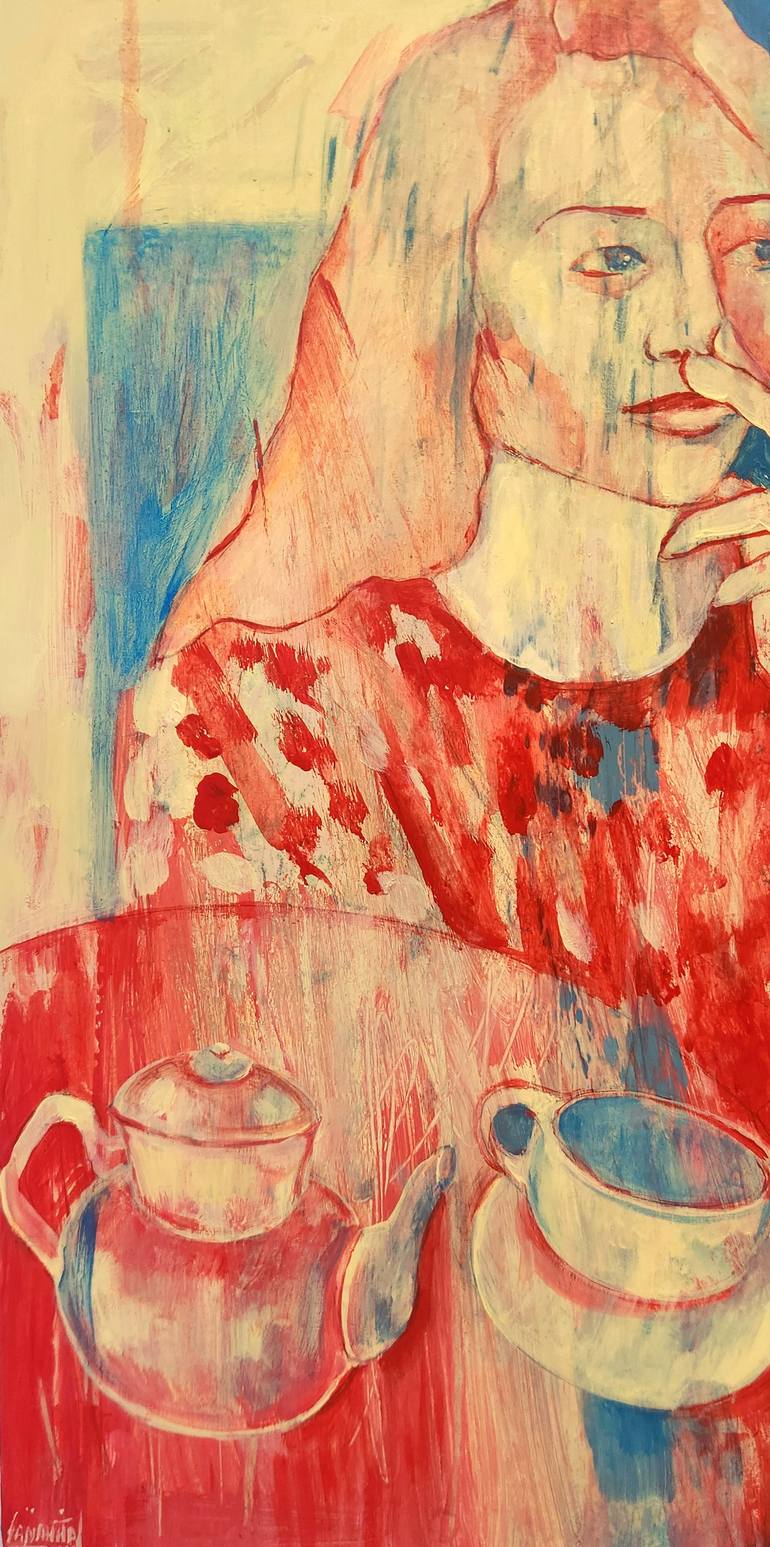 Original Figurative Women Painting by Anahita Amouzegar