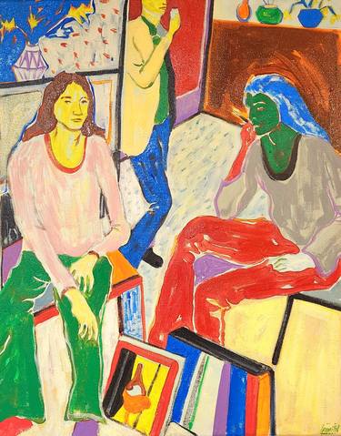 Original Figurative Women Paintings by Anahita Amouzegar