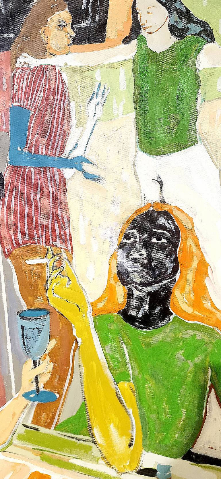 Original Abstract Women Painting by Anahita Amouzegar