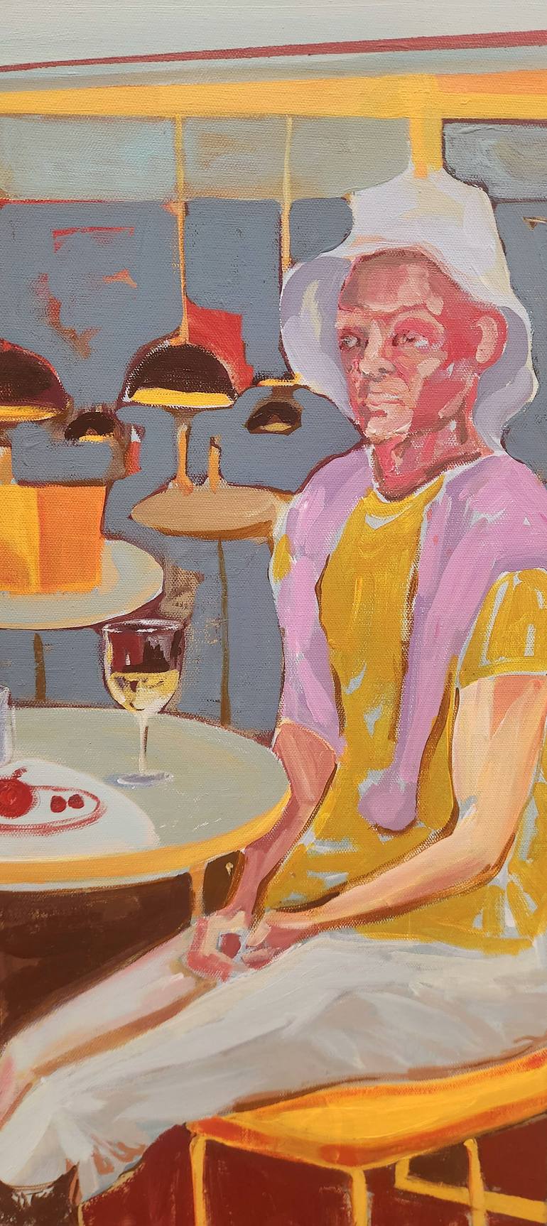 Original Abstract People Painting by Anahita Amouzegar