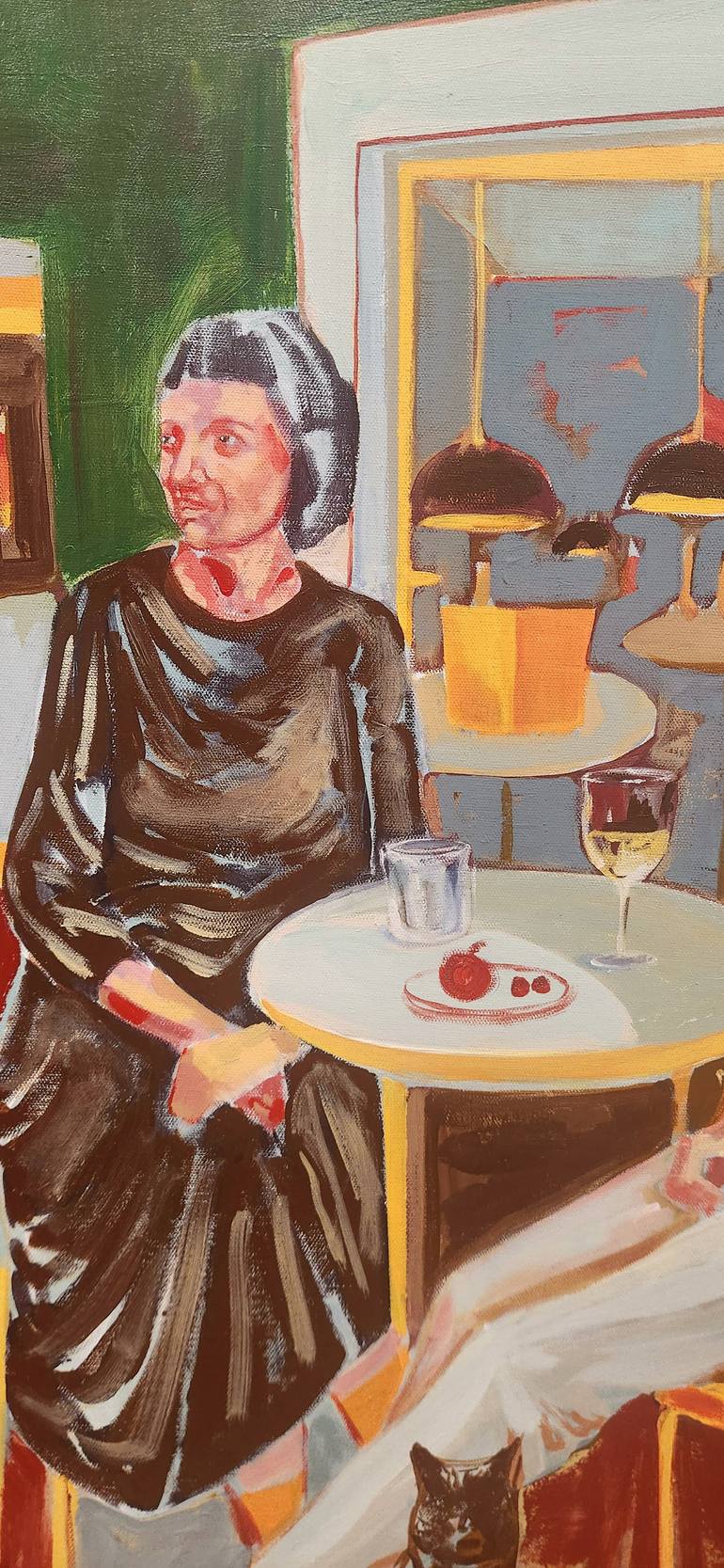 Original Abstract People Painting by Anahita Amouzegar