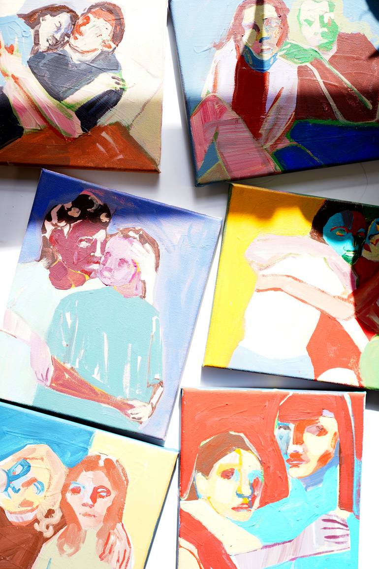 Original Abstract Women Painting by Anahita Amouzegar