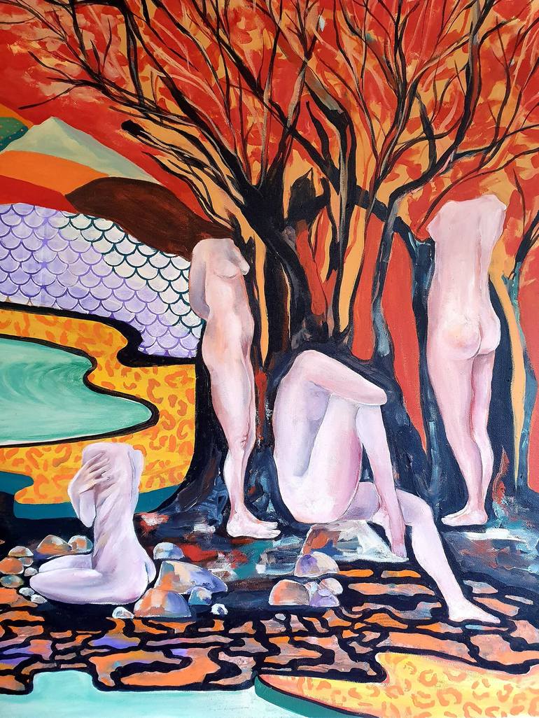 Original Nude Painting by Anahita Amouzegar