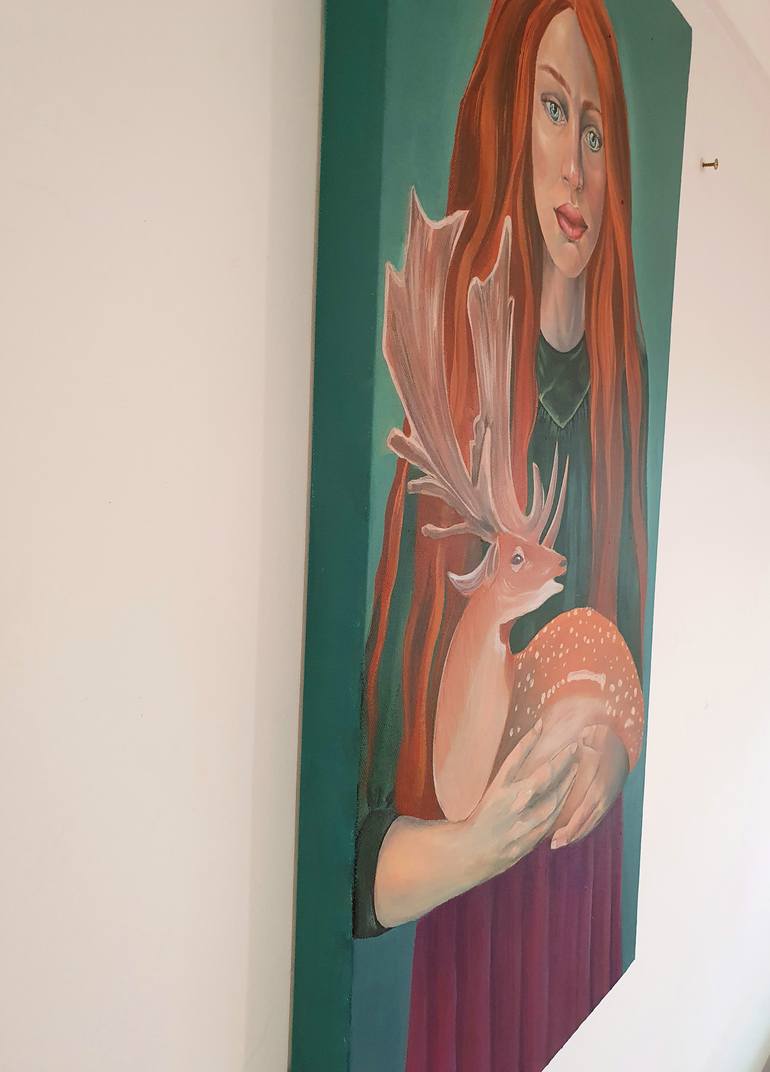 Original Abstract People Painting by Anahita Amouzegar