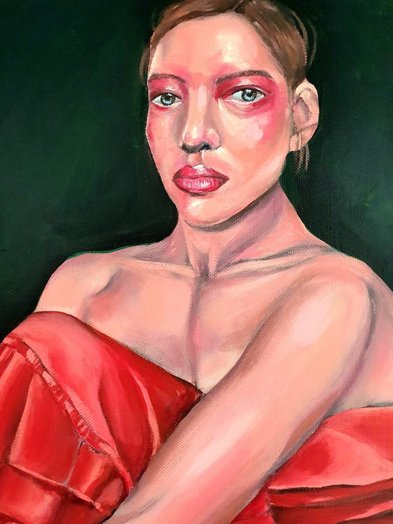 Original Figurative Women Painting by Anahita Amouzegar