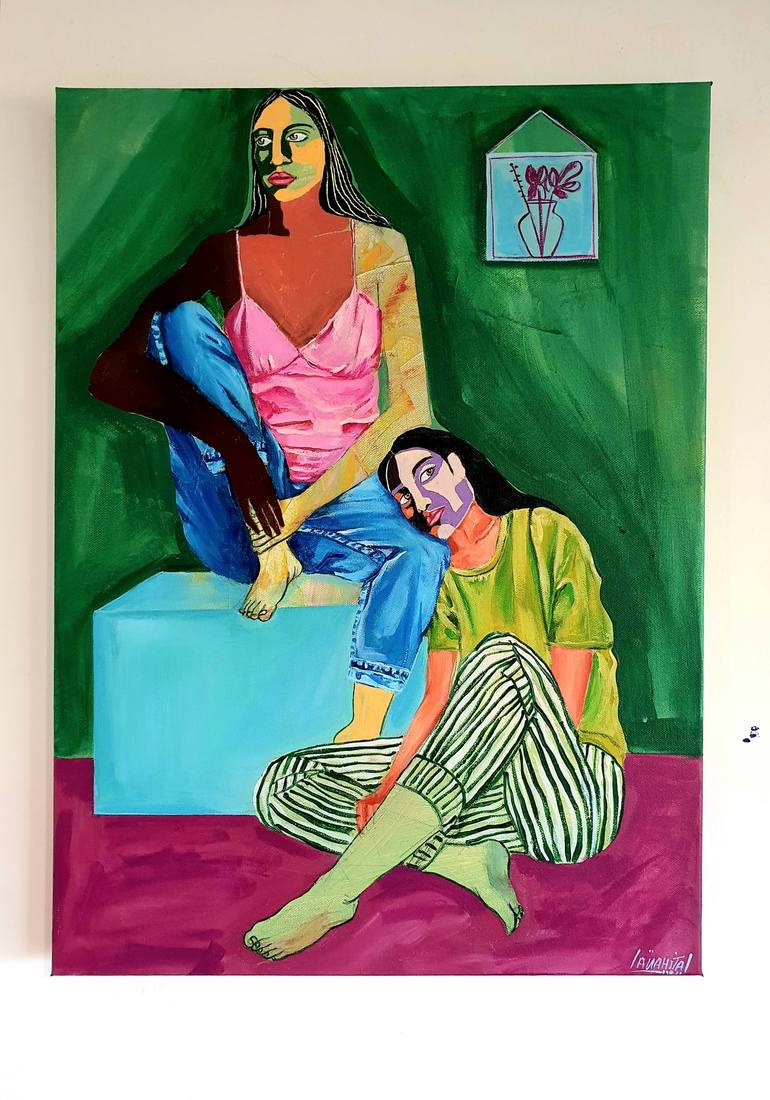 Original People Painting by Anahita Amouzegar