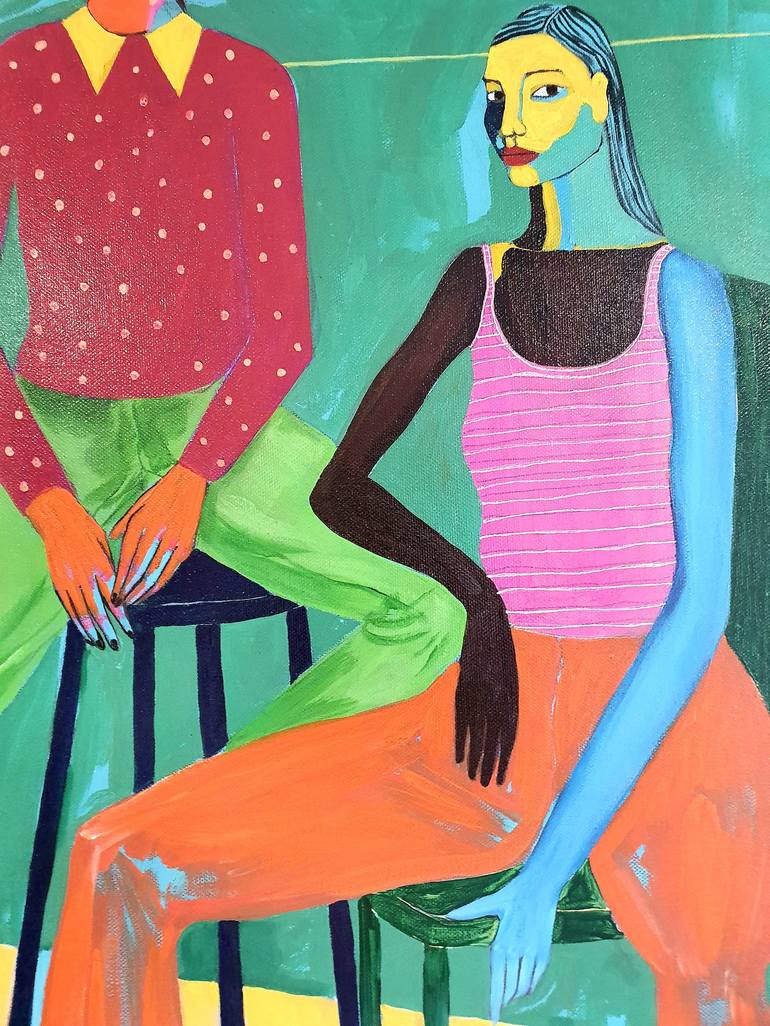 Original People Painting by Anahita Amouzegar