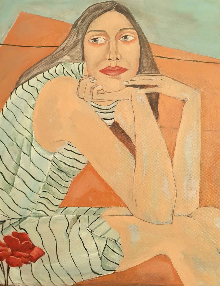 Original Modern Women Painting by Anahita Amouzegar