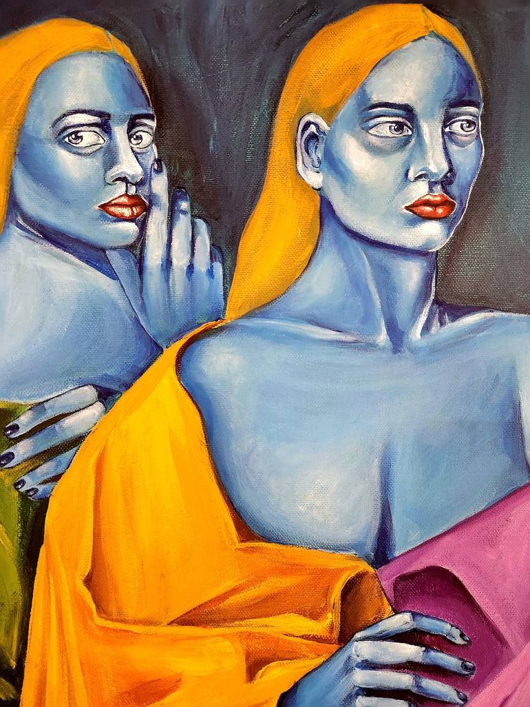Original People Painting by Anahita Amouzegar