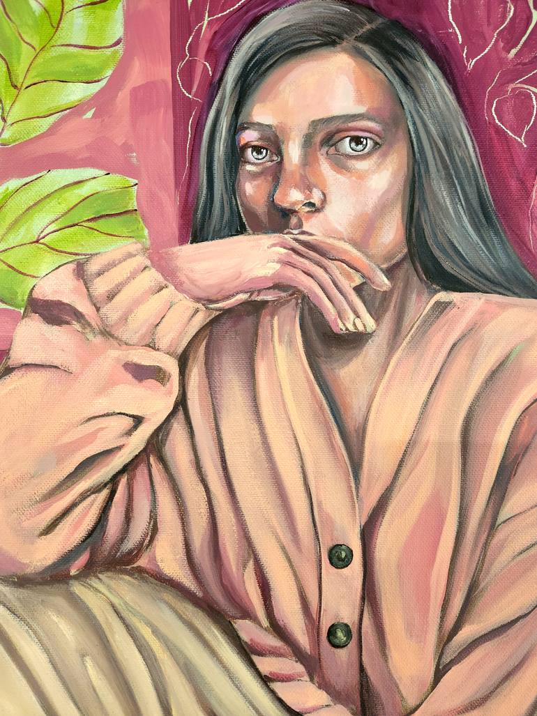Original Figurative People Painting by Anahita Amouzegar
