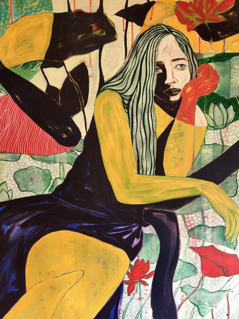 Original Women Painting by Anahita Amouzegar