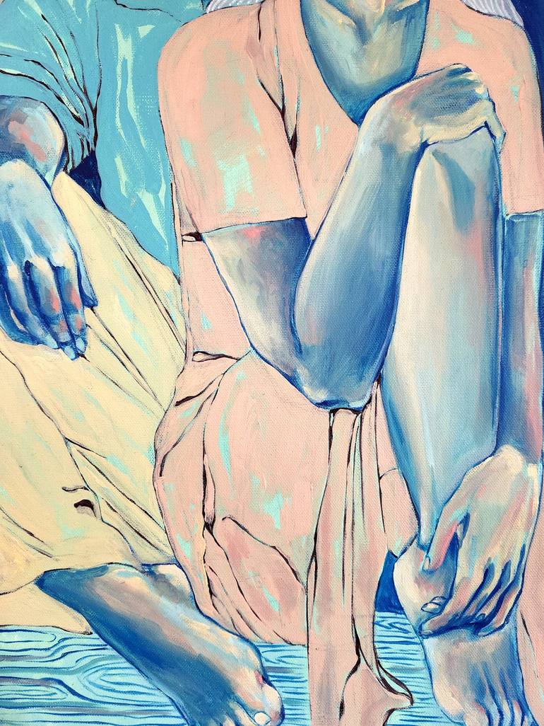Original Abstract Women Painting by Anahita Amouzegar