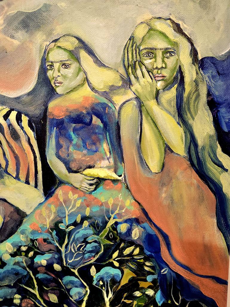 Original Figurative Women Painting by Anahita Amouzegar