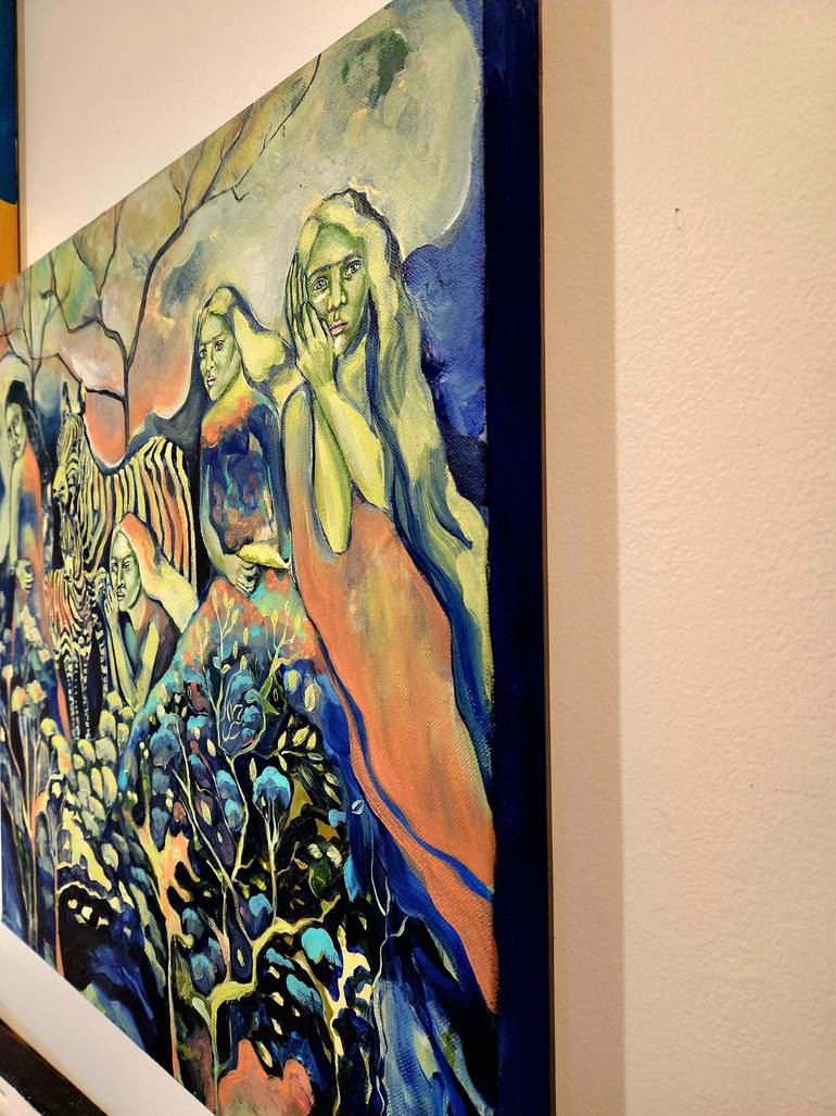 Original Figurative Women Painting by Anahita Amouzegar
